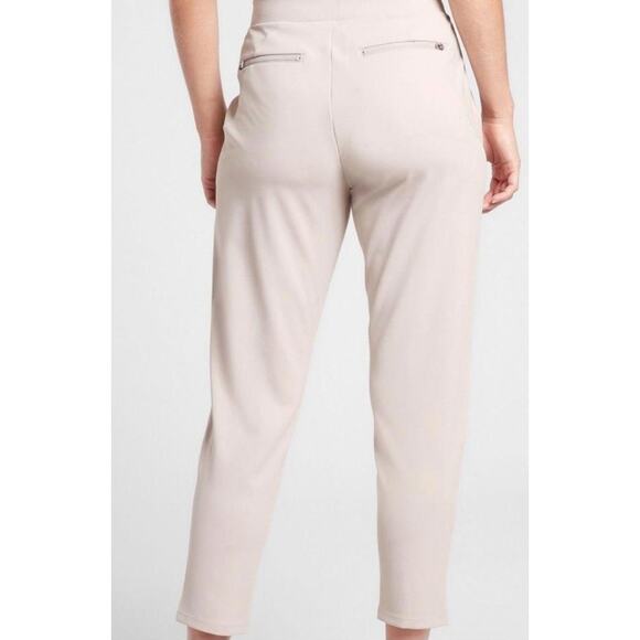 Athleta Size S Cream Venice Pintuck Pants - Picture 5 of 5